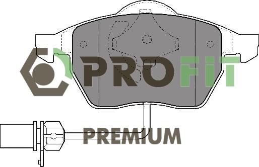 Profit 5005-1323 - Гальмівні колодки, дискові гальма autozip.com.ua