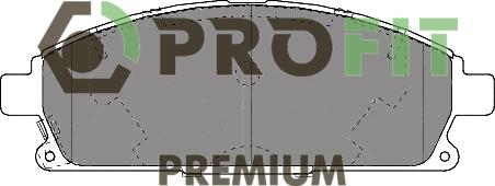 Profit 5005-1263 - Гальмівні колодки, дискові гальма autozip.com.ua