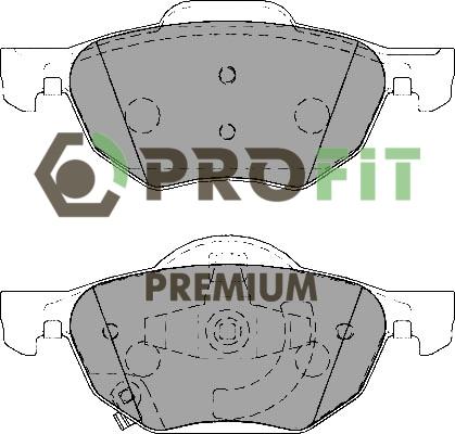 Profit 5005-1704 - Гальмівні колодки, дискові гальма autozip.com.ua