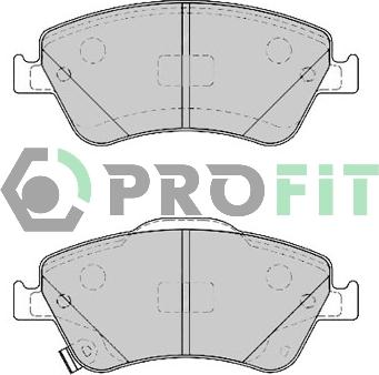 Profit 5000-4046 - Гальмівні колодки, дискові гальма autozip.com.ua