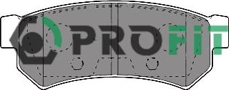Profit 5000-4295 - Гальмівні колодки, дискові гальма autozip.com.ua