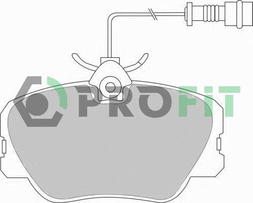 Profit 5000-0415 - Гальмівні колодки, дискові гальма autozip.com.ua