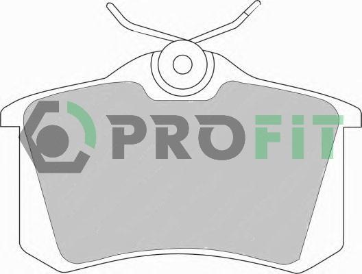 Profit 5000-0541 - Гальмівні колодки, дискові гальма autozip.com.ua