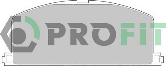 Profit 5000-0308 - Гальмівні колодки, дискові гальма autozip.com.ua
