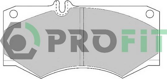 Profit 5000-0239 - Гальмівні колодки, дискові гальма autozip.com.ua