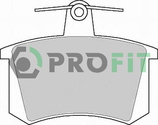 Profit 5000-0222 - Гальмівні колодки, дискові гальма autozip.com.ua