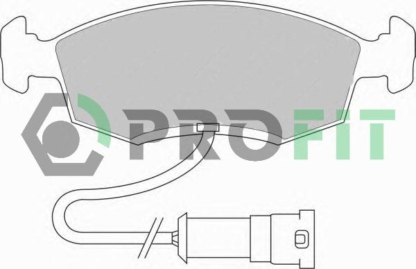 Profit 5000-0276 - Гальмівні колодки, дискові гальма autozip.com.ua