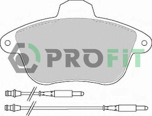 Profit 5000-0746 - Гальмівні колодки, дискові гальма autozip.com.ua