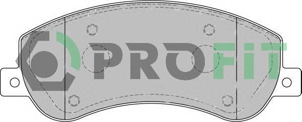 Profit 5000-1928 - Гальмівні колодки, дискові гальма autozip.com.ua