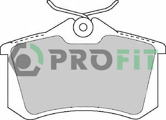 Profit 5000-1491 - Гальмівні колодки, дискові гальма autozip.com.ua