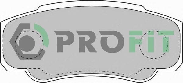 Profit 5000-1480 - Гальмівні колодки, дискові гальма autozip.com.ua
