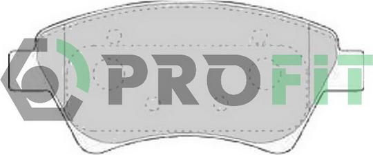 Profit 5000-1544 C - Гальмівні колодки, дискові гальма autozip.com.ua
