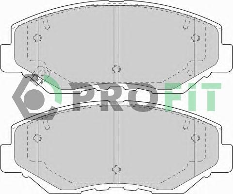 Profit 5000-1658 - Гальмівні колодки, дискові гальма autozip.com.ua