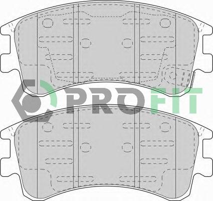 Profit 5000-1619 - Гальмівні колодки, дискові гальма autozip.com.ua