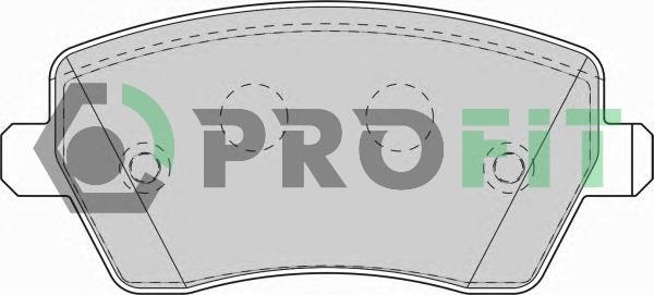 Profit 5000-1617 - Гальмівні колодки, дискові гальма autozip.com.ua