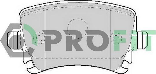Profit 5000-1636 - Гальмівні колодки, дискові гальма autozip.com.ua