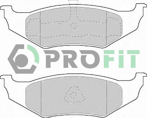 Profit 5000-1099 - Гальмівні колодки, дискові гальма autozip.com.ua