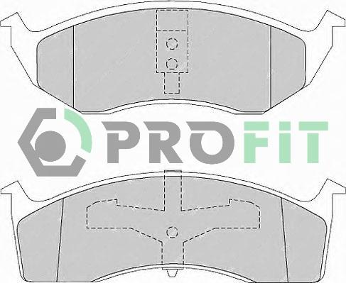Profit 5000-1098 - Гальмівні колодки, дискові гальма autozip.com.ua