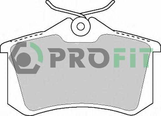 Profit 5000-1083 - Гальмівні колодки, дискові гальма autozip.com.ua