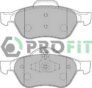 Profit 5000-1866 C - Гальмівні колодки, дискові гальма autozip.com.ua