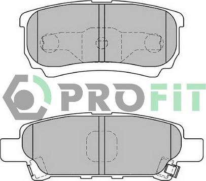 Profit 5000-1839 - Гальмівні колодки, дискові гальма autozip.com.ua