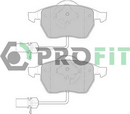 Profit 5000-1323 C - Гальмівні колодки, дискові гальма autozip.com.ua