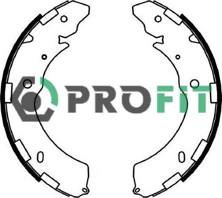 Profit 5001-4052 - Комплект гальм, барабанний механізм autozip.com.ua