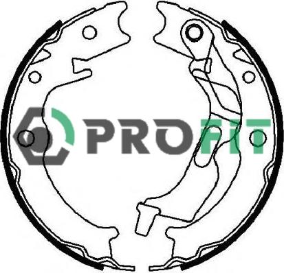 Profit 5001-4017 - Комплект гальм, барабанний механізм autozip.com.ua