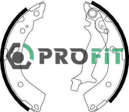 Profit 5001-4083 - Комплект гальм, барабанний механізм autozip.com.ua