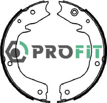 Profit 5001-4027 - Комплект гальм, барабанний механізм autozip.com.ua