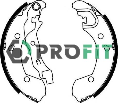 Profit 5001-0649 - Комплект гальм, барабанний механізм autozip.com.ua