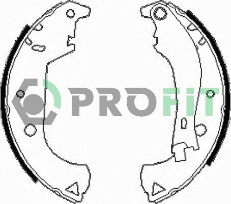 Profit 5001-0604 - Комплект гальм, барабанний механізм autozip.com.ua