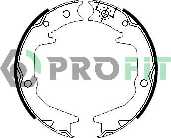 Profit 5001-0011 - Комплект гальм, барабанний механізм autozip.com.ua