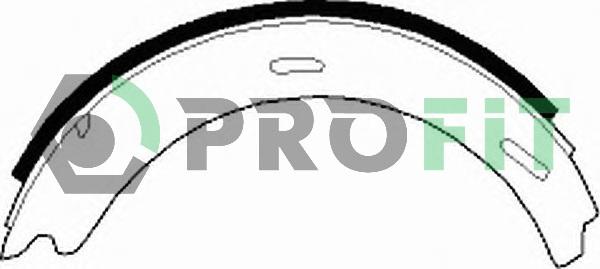 Profit 5001-0196 - Комплект гальм, барабанний механізм autozip.com.ua