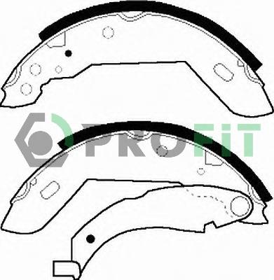 Profit 5001-0183 - Комплект гальм, барабанний механізм autozip.com.ua