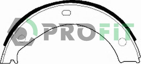 Profit 5001-0272 - Комплект гальм, барабанний механізм autozip.com.ua