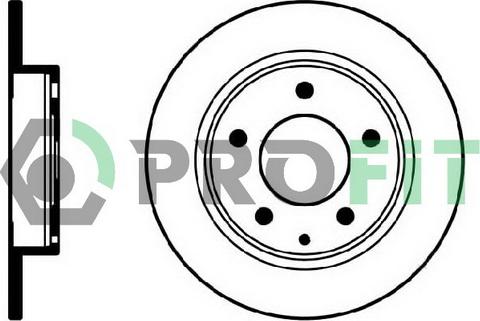 Profit 5010-0524 - Гальмівний диск autozip.com.ua