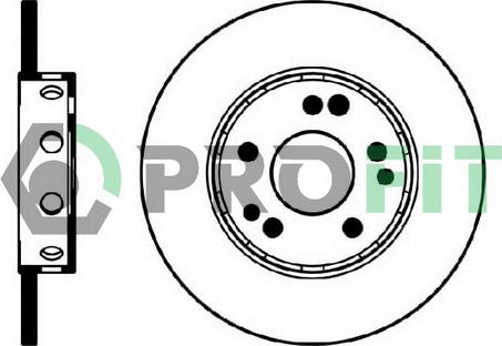 Profit 5010-0124 - Гальмівний диск autozip.com.ua