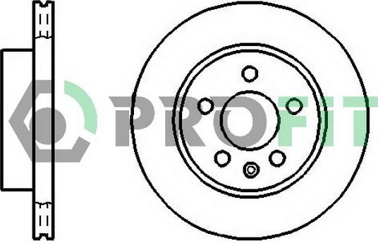 Profit 5010-0860 - Гальмівний диск autozip.com.ua
