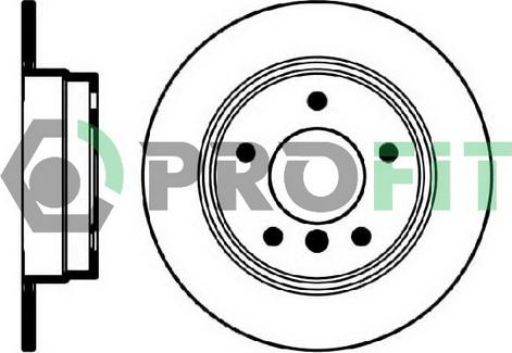 Profit 5010-0249 - Гальмівний диск autozip.com.ua