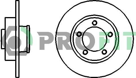 Profit 5010-1498 - Гальмівний диск autozip.com.ua