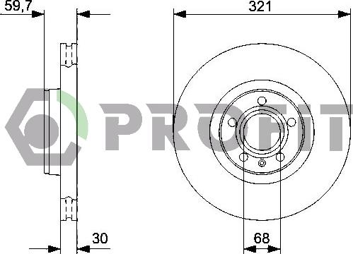 Profit 5010-1277 - Гальмівний диск autozip.com.ua