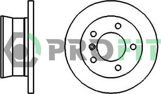 Profit 5010-2001 - Гальмівний диск autozip.com.ua