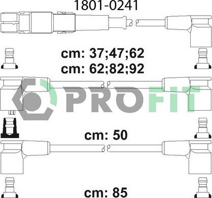 Profit 1801-0241 - Комплект проводів запалювання autozip.com.ua