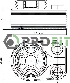 Profit 1745-0030 - Масляний радіатор, рухове масло autozip.com.ua