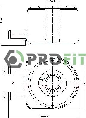 Profit 1745-0024 - Масляний радіатор, рухове масло autozip.com.ua