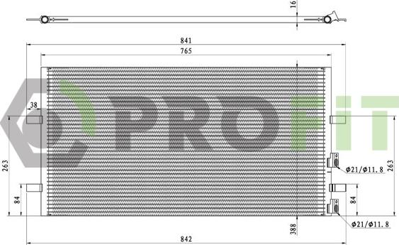 Profit 1770-0436 - Конденсатор, кондиціонер autozip.com.ua