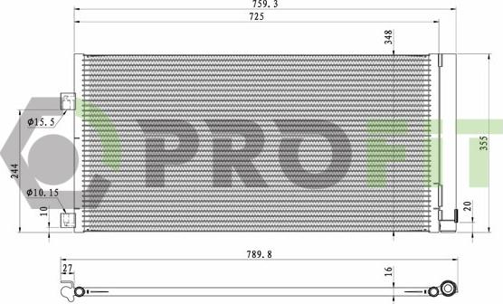 Profit 1770-0540 - Конденсатор, кондиціонер autozip.com.ua