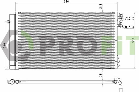 Profit 1770-0556 - Конденсатор, кондиціонер autozip.com.ua