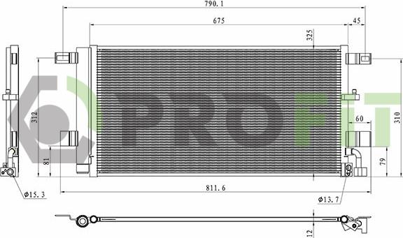 Profit 1770-0566 - Конденсатор, кондиціонер autozip.com.ua